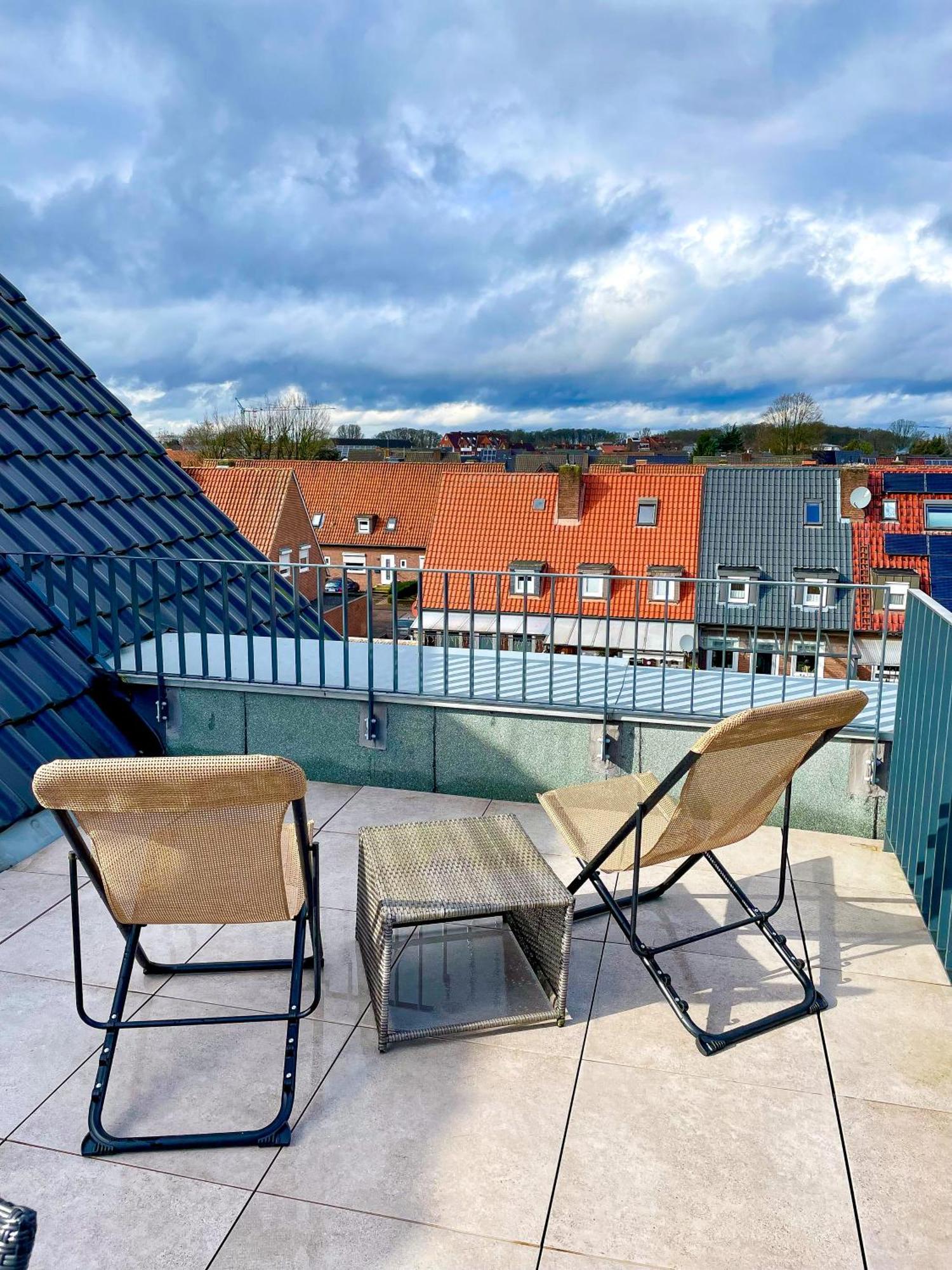 Ahaus: Stadtoase Mit Terrasse & Privater Garage Exterior foto